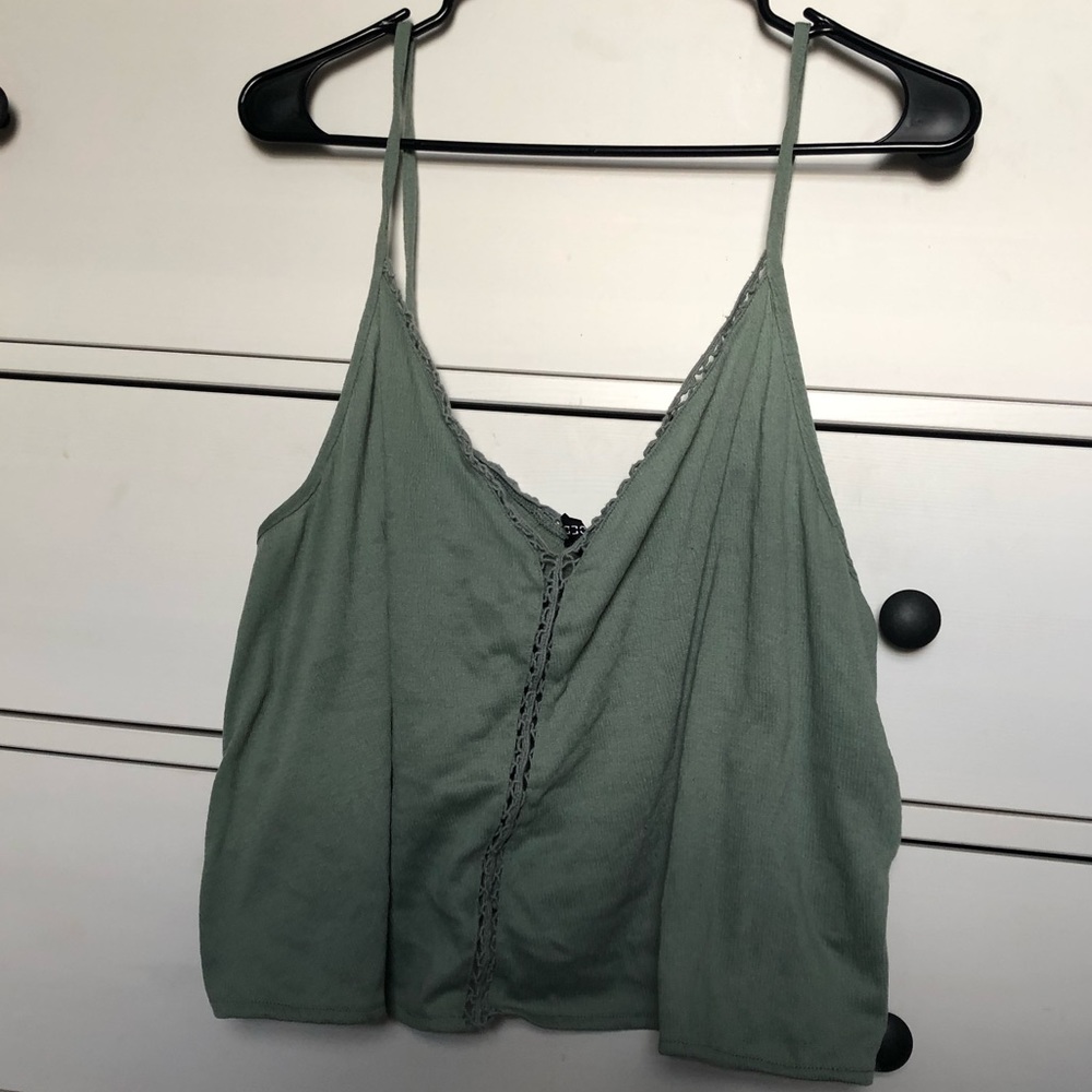 H&M teal crop top